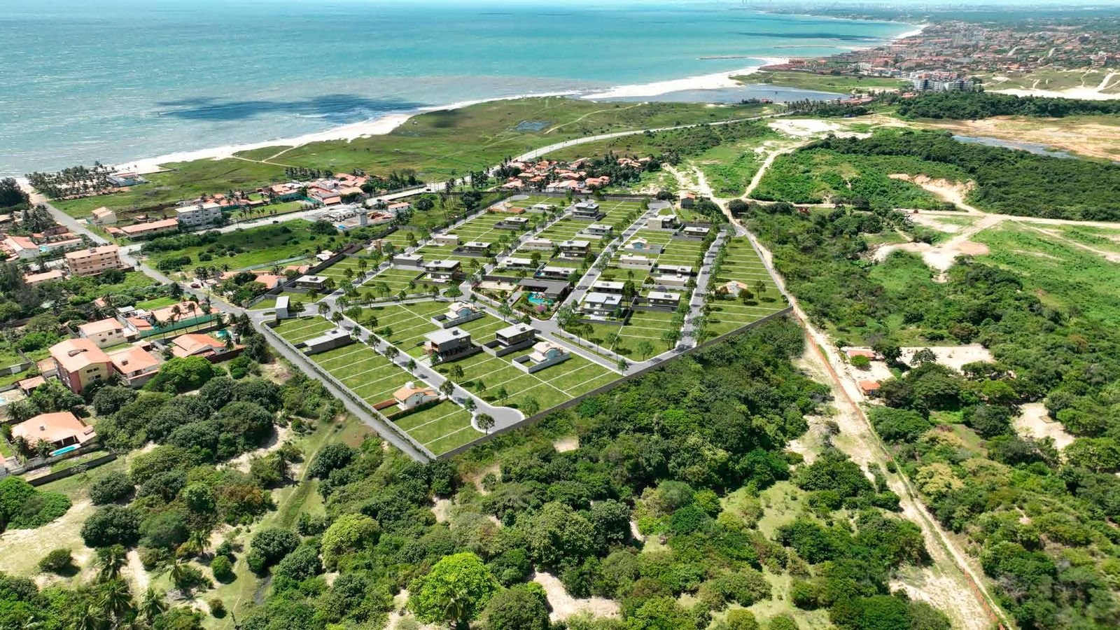 Vista aérea do Vista Mar Residence
